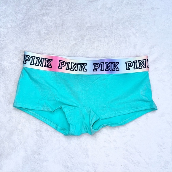 NWT! PINK Super Push-up Bra + Shortie Panty in Ice Teal - Picture 8 of 12